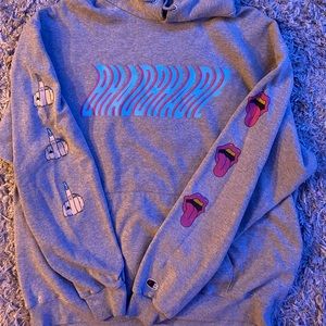 Bhad Bhabie grey champion hoodie